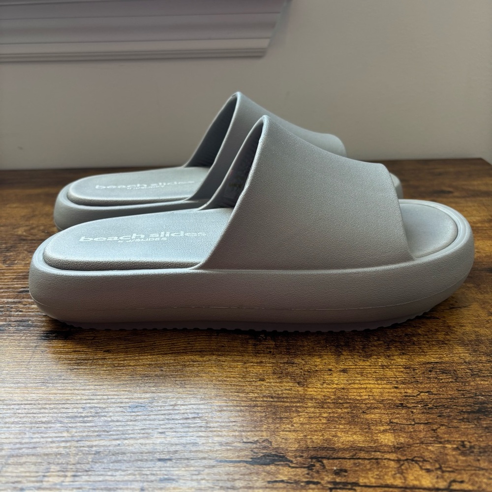 J/Slides SQUISH Gray EVA Squish Open Toe Slide Women's Size 10 NEW in Box Beach - Picture 9 of 14